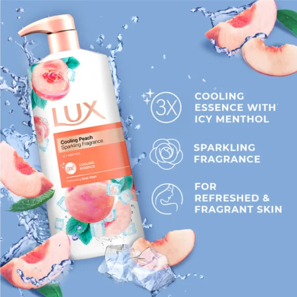 LUX COOLING PEACH SHOWER CREAM BOTTLE 900ML