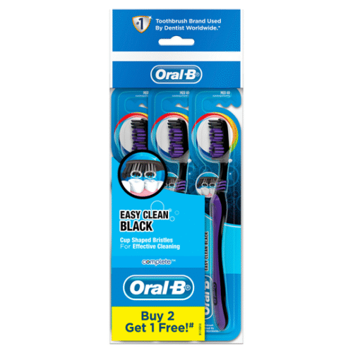 ORAL B COMPLETE EASY CLEAN BLACK TOOTHBRUSH 3S