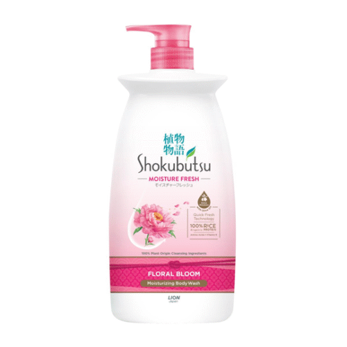 SHOKUBUTSU BODY SHOWER FOAM FLORAL BLOOM 900ML