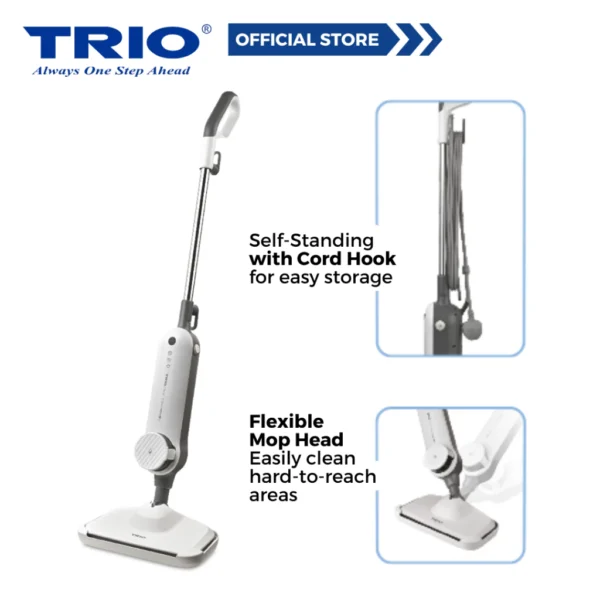 Trio Floor Steam Mop For Easy Cleaning