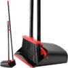 TreeLen Broom and Dustpan Set Upright Broom Dustpan for Household Cleaning