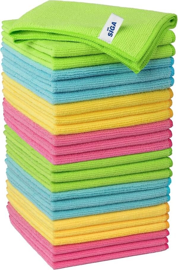 MR.SIGA Microfiber Cleaning Cloth Pack of 24